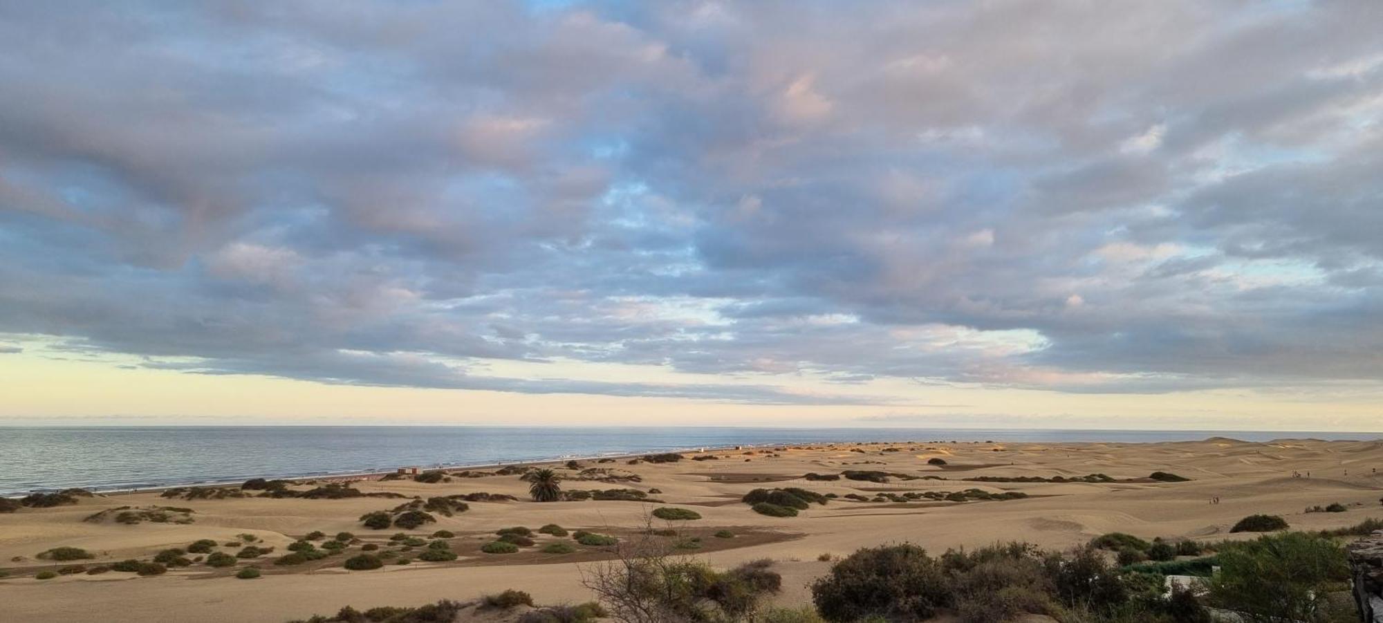 Apartment With Sea View Close To Dunes Of Playa Del Ingles San Bartolome Bagian luar foto